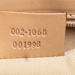 مملوكة مسبقًا Gucci Pink GG Canvas and Leather Trim Jackie Shoulder Bag