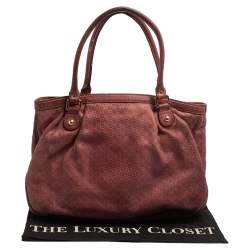 Pre Owned Gucci Fuchsia Micro Guccissima Leather Medium Sukey Tote