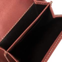 Pre Owned Gucci Pink Guccissima Leather French Wallet