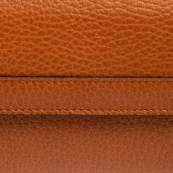 Pre Owned محفظة غوتشي كونتنينتال جلد بني فاتح 