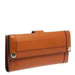 Pre Owned محفظة غوتشي كونتنينتال جلد بني فاتح 