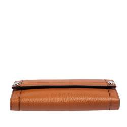 Pre Owned محفظة غوتشي كونتنينتال جلد بني فاتح 