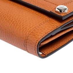 Pre Owned محفظة غوتشي كونتنينتال جلد بني فاتح 