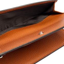 Pre Owned محفظة غوتشي كونتنينتال جلد بني فاتح 