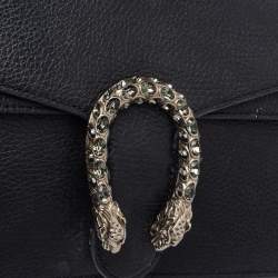 Pre Owned Gucci Black Leather Small Dionysus Shoulder Bag