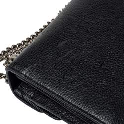 Pre Owned Gucci Black Leather Small Dionysus Shoulder Bag