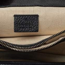 Pre Owned Gucci Black Leather Small Dionysus Shoulder Bag