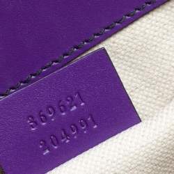 Pre Owned حقيبة كتف غوتشي إيميلي بسلسلة صغيرة جلد غوتشيسيما بنفسجي 