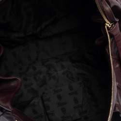 مملوكة مسبقًا Gucci Burgundy Leather Large Hysteria Tote