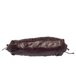 مملوكة مسبقًا Gucci Burgundy Leather Large Hysteria Tote