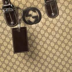 Pre Owned Gucci GG Supreme Interlocking G Garment Hard Case Travel Bag