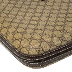 Pre Owned Gucci GG Supreme Interlocking G Garment Hard Case Travel Bag