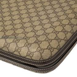 Pre Owned Gucci GG Supreme Interlocking G Garment Hard Case Travel Bag