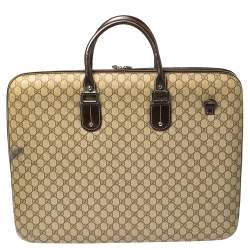 Pre Owned Gucci GG Supreme Interlocking G Garment Hard Case Travel Bag
