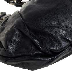 مملوكة مسبقًا حقيبة هوبو غوتشي بيلهام متوسطة مرصعة جلد أسود 