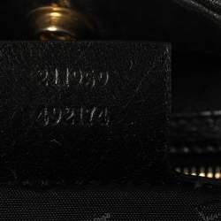 Pre Owned حقيبة يد غوتشي ايرينا كبيرة جلد أسود 