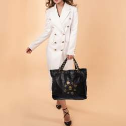 Pre Owned حقيبة يد غوتشي ايرينا كبيرة جلد أسود 