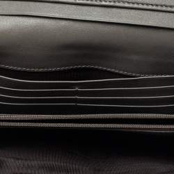 Pre Owned Gucci Grey Microguccissima Leather Continental Wallet