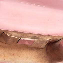 Pre Owned Gucci Pink Guccissima Leather Small Padlock Shoulder Bag
