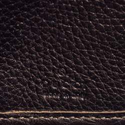 Pre Owned محفظة غوتشي سحاب ملتف شراشيب بامبو جلد وكانفاس ديانمانت بني/ بيج