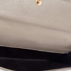 مملوكة مسبقًا محفظة كونتيننتال غوتشي سكارلت جلد غوتشيسيما رمادي