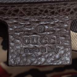 Gucci Grey Guccissima Leather Aviatrix Boston Bag