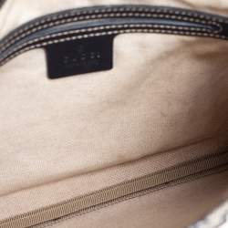 Pre Owned Gucci Beige/Blue Coated Canvas Messenger Bag