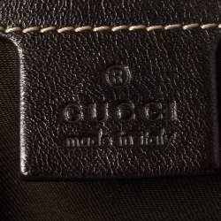 Pre Owned Gucci Beige/Brown GG Canvas and Leather Medium Pelham Hobo 