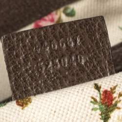 مملوكة مسبقًا Gucci Beige/Ebony GG Supreme Coated Canvas and Leather Embroidered Medium Dionysus Hobo