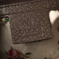 مملوكة مسبقًا Gucci Beige/Ebony GG Supreme Coated Canvas and Leather Embroidered Medium Dionysus Hobo