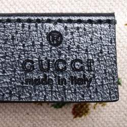 Pre Owned حقيبة كتف غوتشي ديونسوس جلد أسود مورد مطرزة