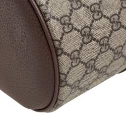 Pre Owned Gucci Beige/Brown GG Coated Canvas Ophidia Cosmetic Case