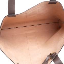 Pre Owned Gucci Beige/Ebony GG Supreme and Leather Large Ophidia Tote