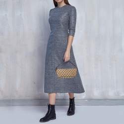 Pre Owned حقيبة صغيرة غوتشي بوت جلد و كانفاس جي جي بيج 