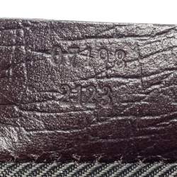 Pre Owned حقيبة صغيرة غوتشي بوت جلد و كانفاس جي جي بيج 