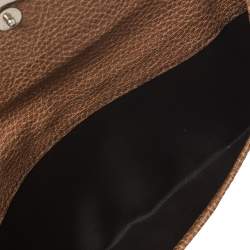 Pre Owned Gucci Beige/Tan GG Canvas and Leather Continental Wallet