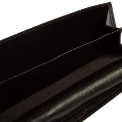 مملوكة مسبقًا Gucci Beige/Ebony GG Canvas and Leather Web Continental Wallet