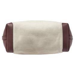 مملوكة مسبقًا Gucci Brown/Beige Canvas and Leather Medium Craft Tote