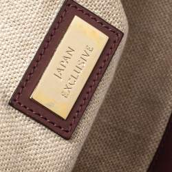 مملوكة مسبقًا Gucci Brown/Beige Canvas and Leather Medium Craft Tote