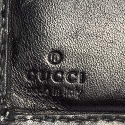 Gucci Black GG Canvas French Wallet