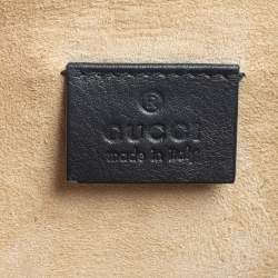 Pre Owned Gucci Beige/Green GG Supreme Canvas and Python Dionysus Medium Shoulder Bag