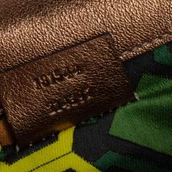 Gucci Beige/Gold GG Canvas and Leather Continental Wallet