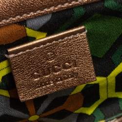 Gucci Beige/Gold GG Canvas and Leather Continental Wallet