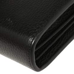 Pre Owned Gucci Black Leather Dionysus Wallet On Chain