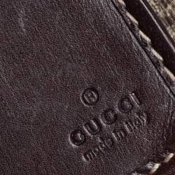 Gucci Beige/Brown GG Supreme Canvas and Patent Leather Continental Wallet