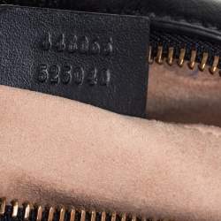 مملوكة مسبقًا حقيبة كروس غوتشي ميني جي جي مارمونت كاميرا جلد ماتيلاس أسود