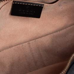 مملوكة مسبقًا حقيبة كروس غوتشي ميني جي جي مارمونت كاميرا جلد ماتيلاس أسود