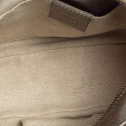 Pre Owned Gucci Metallic Beige Leather Small Soho Disco Crossbody Bag