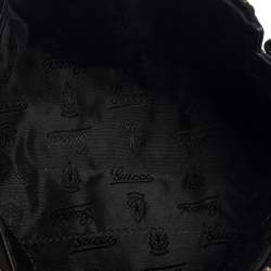 Pre Owned Gucci Black Leather Hysteria Studded Wristlet Clutch