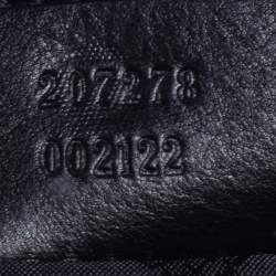 Pre Owned Gucci Black Leather Hysteria Studded Wristlet Clutch